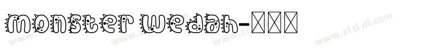 Monster Wedah字体转换